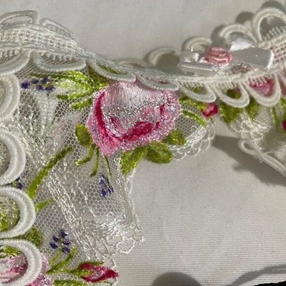For Love & Lemons Trellis Rose Garter Belt New Womens XXS - Picture 7 of 14